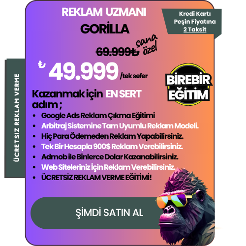 REKLAM  UZMANI GORİLLA
